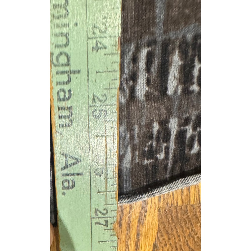 Yak & Yeti Tunic Top Abstract Grid Bell Sleeve Asymmetrical Gray Women's Size M - Picture 6 of 7